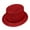 Red, variant on Women's Wide Brim Green Sequin Fedora Hat for St. Patrick's Day Celebration