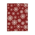 thumbnail image 4 of ZNDUO Vintage Christmas Snowflake Pattern Pattern Thickening Blanket, Fluffy Soft Cozy Flannel Throw Blankets, 50"x40" Inches, 4 of 8