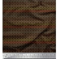 thumbnail image 1 of Soimoi Brown Cotton Duck Fabric Circle Geometric Print Sewing Fabric Yard 56 Inch Wide, 1 of 5
