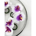 thumbnail image 3 of Fennco Styles Handmade Double Moth Orchid Decorative Napkin Rings, Set of 4 - White Flower Napkin Holders for Dining Table, Banquet, Wedding, Holiday Décor and Special Event (White), 3 of 5