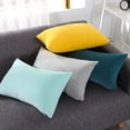 thumbnail image 2 of Almohada de terciopelo liso de estilo, almohada de cintura, cojín de sofá de color sólido, almohada de respaldo de cintura para oficina, 2 of 6