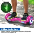 thumbnail image 2 of LIEAGLE Hoverboard 6.5" Two-Wheel Self Balancing Hoverboard with LED Lights Electric Scooters Hoverboard for Kids Purple(Without Bluetooth), 2 of 5