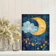 thumbnail image 2 of Sleeping Moon and Stars Canvas Print/Wall Art， Suitable for Bedroom Decor， Living Room Decor， Nursery Decor， Hallway Decor， Office Decor, 2 of 8