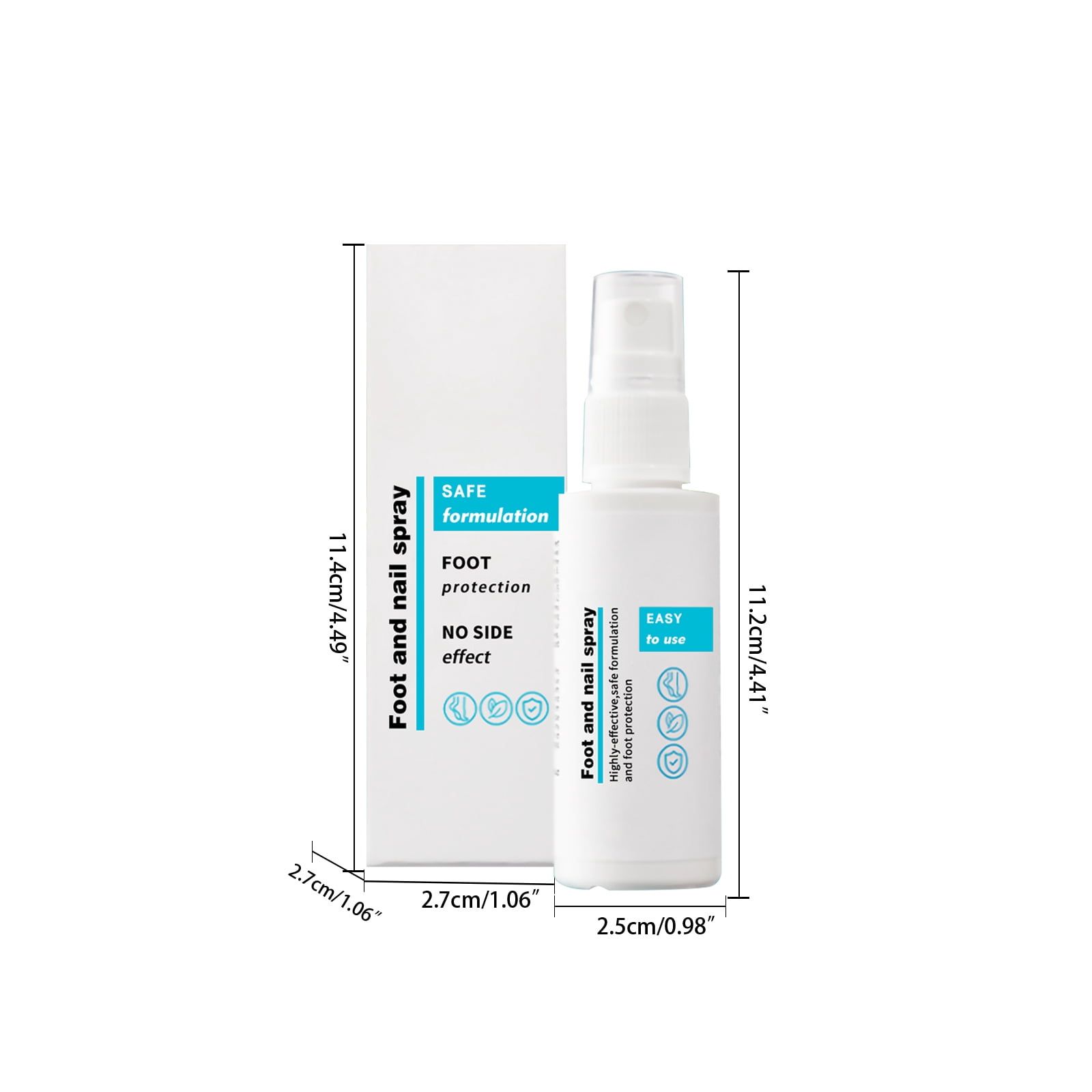 Alvantor Daily Moisturizing Foot Spray for Dry Cracked Skin and Nails, Antifungal Nourishing Care, 1.01 fl. oz