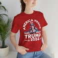 thumbnail image 4 of America Needs Trump 2024, Unisex Cotton, Short Sleeve T-Shirt, XS-5xl, 4 of 6