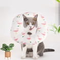 thumbnail image 2 of TEHAUX Lot de 1 Collier Elizabeth en Polyester Rose pour Chien Récupération Médicale Guérison Protectrice, 2 of 8