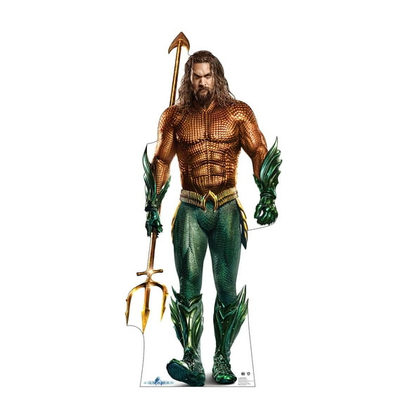Advanced Graphics Aquaman Cardboard Stand-Up, 32"W x 74"