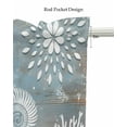 thumbnail image 5 of Teal Coastal Shell Kitchen Valances for Windows Farmhouse Linen Window Valance Curtain for Living Room Window Treatment Summer Nautical Ocean Starfish Coral Valance Rod Pocket Topper, 42 x 12 Inch, 5 of 6