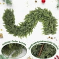 thumbnail image 5 of Real Touch Christmas Cedar Garland, Thick and Lush, Soft Bendable Lifelike Cedar Garland Artificial Realistic Green Faux Winter Pine Garlands for Fireplace,Table,Stairs,Doorframe,Mantle,Window,Green, 5 of 5