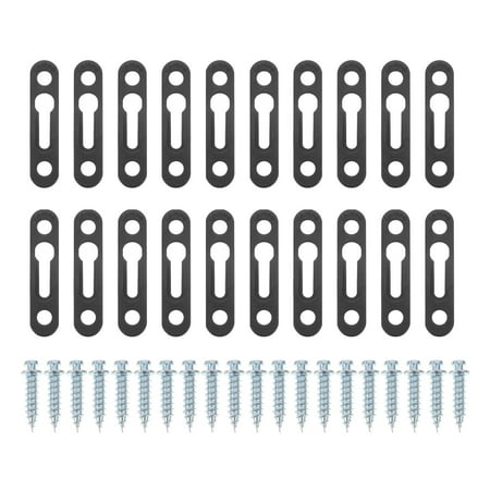 

NUOLUX 20pcs Invisible Connector Nuts Black Wear-resistant Furniture Connectors