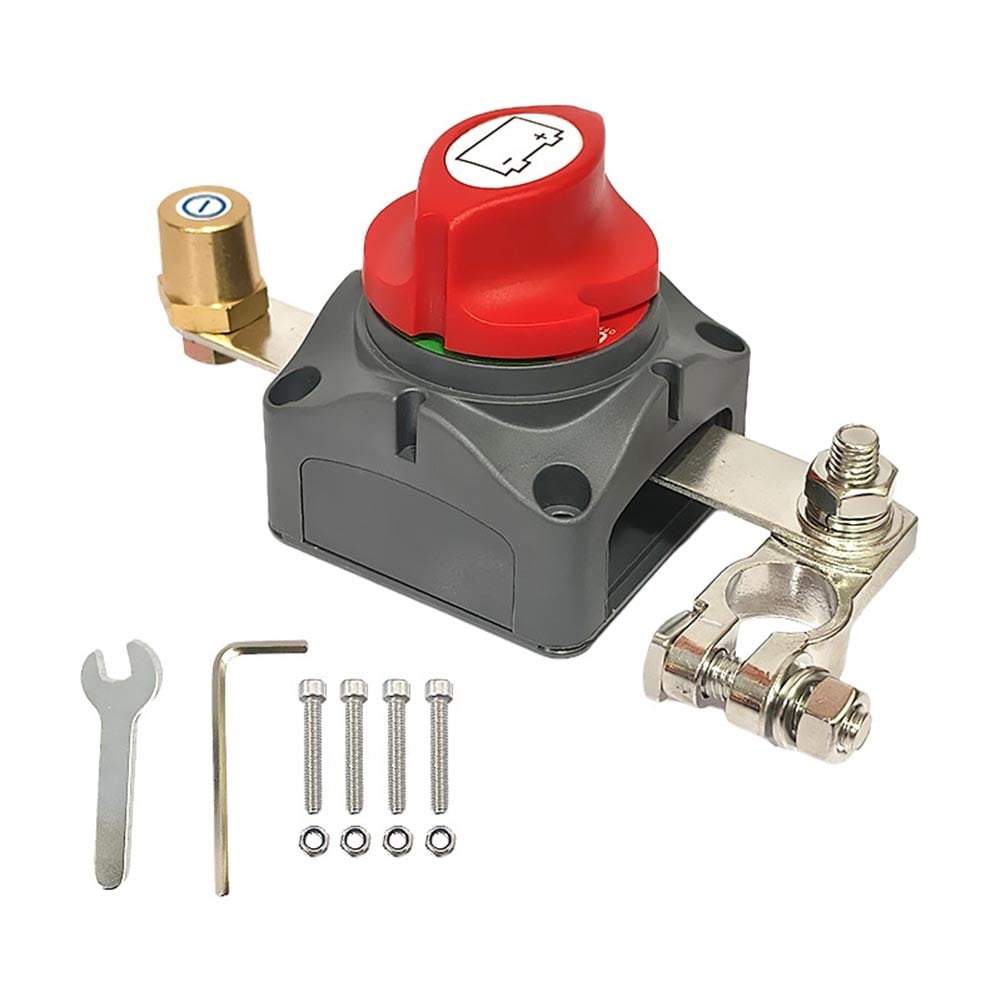 Top Post Battery Disconnect Switch Heavy-Duty 12-48V 275A for Cars Negative