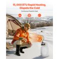 thumbnail image 2 of VEVOR Chauffe-Réservoir au Propane 15000 BTU Rayonnant Infrarouge Brûleur Simple Rond, 2 of 9