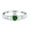 Green Emerald CZ, variant on Claddagh Heart Promise Ring Green Emerald CZ 925 Sterling Silver Size 9