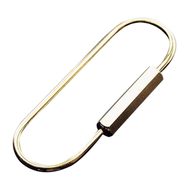 Clip de Verrouillage à Vis en Laiton Style Simple Pratique Porte-Clés de Voiture