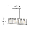 thumbnail image 3 of Hinkley Lighting - Refinery - 6 Light Linear Chandelier in Industrial Style -, 3 of 5