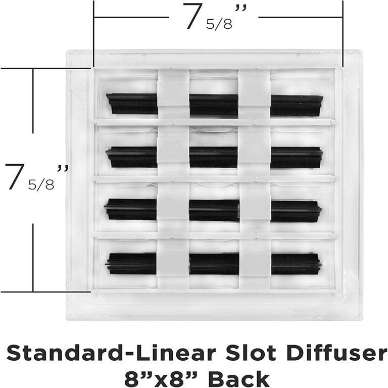 Standard Linear Slot Diffuser - Texas - Modern AC Vent Covers for Ceilings,  Walls u0026 Floors - Commercial Grade HVAC Registers, Grilles u0026 Vents - Home  Decor u0026 Wall Decor for Amazon Home - Walmart.com