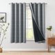 thumbnail image 2 of Cortinas blackout Boho JINCHAN 95% opacas 160x160 cm Blanco/Gris x2, 2 of 8