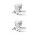 thumbnail image 2 of Tholdsy Auriculares inalámbricos compatibles con Bluetooth Auriculares con reducción de ruido y control táctil Auriculares de baja latencia con blanco 2piezas, 2 of 5