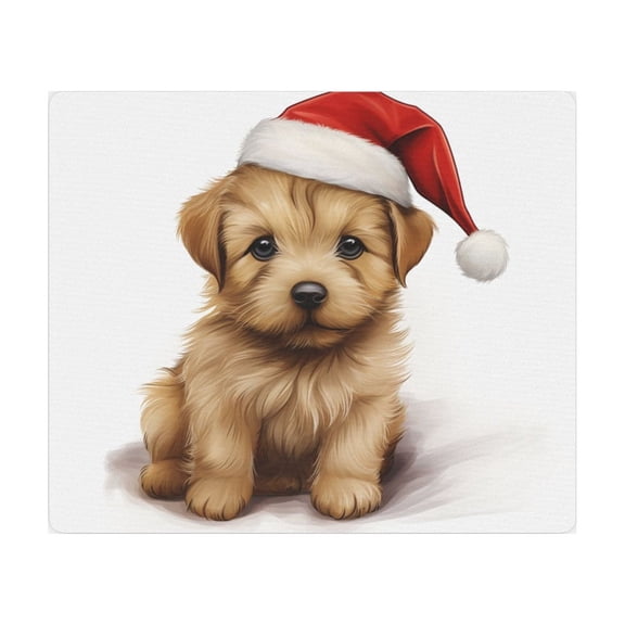 DistinctInk Mouse Pad - 1/4" Foam Rubber - Norfolk Terrier Puppy Drawing