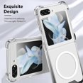 thumbnail image 3 of for Samsung Galaxy Z Flip 5 Case Crystal Gradient Clear Luxury Elegant Magnetic Case [Support for Magsafe] Camera Protector Soft TPU Shockproof Protective Galaxy Z Flip 5 Case -Black, 3 of 12