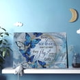 thumbnail image 3 of Blue Butterfly Wall Art Butterfly Decor for Bathroom Blue Wall Art for Office Butterfly Room Decorations Art Paintings Blue Butterfly Picture Decor for The Home Framed Wall Art 12"x18", 3 of 6
