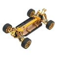 thumbnail image 2 of Chasis RC Reemplace Los Accesorios Fáciles Y Convenientes para Instalar Y utilizar , De Oro dorado CUTICAT Marco del chasis de la distancia entre ejes del coche RC, 2 of 6