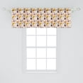 thumbnail image 2 of Ambesonne Cartoon Window Valance, Caricatures Jungle, 54" X 18", Multicolor, 2 of 3