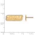 thumbnail image 2 of 10k Yellow Gold Official Licensed Collegiate Southeastern Louisiana University (SLU) Small Post Earring, 2 of 2