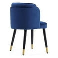 thumbnail image 4 of Manhattan Comfort Zephyr 18.9" Velvet & Wood Dining Chair in Royal Blue, 4 of 5