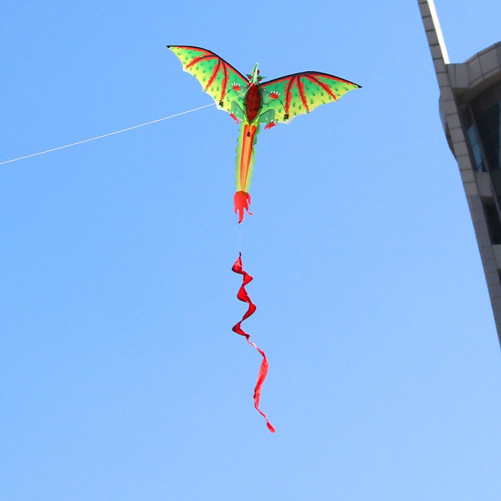 SPRING PARK Kids Cute 3D Dinosaur Kite Flying Game Outdoor Sport Playing Toy Kite with 100m Line