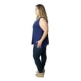 thumbnail image 3 of Udderly Hot Mama Plus Size Camille Nursing and Pumping Tank Top – Navy | 14/16, 3 of 5