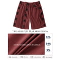 thumbnail image 4 of Unisex Tear Away Shorts 9" Snap On Athletic Shorts Cotton Post Knee Hip Surgery Recovery Lounge Short with Pockets, 4 of 7