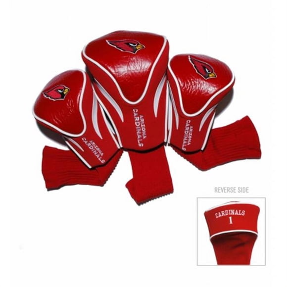 Team Golf 30094 Arizona Cardinals 3 Pack Contour Fit Headcover