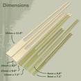 thumbnail image 2 of BambooMN Bamboo Double Prong Large Cut Meat Vegetable Grilling Skewers - 18mm Wide - 11.8" (29.9cm) - 100pcs, 2 of 6