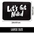 thumbnail image 4 of Let's Get Naked Bath Mat Modern Abstract Art Bathroom Rugs No Slip Black Washable Cover Floor Rug Carpets 16x24 Inches for Kitchen Bedroom Add a Touch of Art to Your Space, 4 of 6