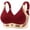 Red, variant on Wireless Bra for Women, Full Coverage Supportive Bra Seamless Push Up Breathable Bra Bust Shaping Wirefree Bra Criss Cross Back Seamless Push Up Daily Beach Wear, Red 4XL