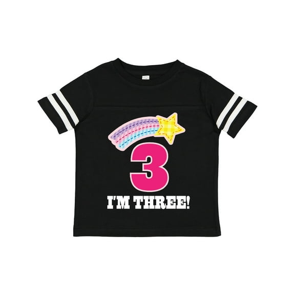 Inktastic 3rd Birthday 3 Year Old Girls Rainbow Star Girls Toddler T-Shirt