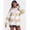 Tan Sesame/White, variant on Women's Open Front Cardigan, Long Sleeve Top,XXS,Tan Sesame/White,Halloween