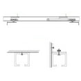 thumbnail image 6 of AFQH 1 Pair Sliding Door Track Rail Hanging Rail Glass Door Guide Mute Push And Pull Hanging Wheels Wooden Doors Hanging Rails Pulley, 6 of 9