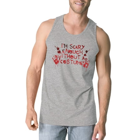 Without A Costume Bloody Hands Scary Halloween Costume Tank Top