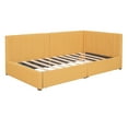 thumbnail image 4 of Clipeyh Linen Upholstered Twin Daybed with Storage Drawer, Yellow, 4 of 8