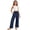 00##-Navy208, variant on Little Girls Pants Lightweight High Rise Straight Leg Side Slit Pants, Sizes 5-6