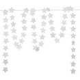 thumbnail image 4 of Glitter Star Garland Decoration,Bexikou 52 Feet Silver Star Paper Hanging Garland,Reflective Sparkle Little Star Paper Hanging Decorations for Engagement Wedding Baby Shower Birthday Christmas, 4 of 7