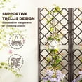 thumbnail image 4 of Outsunny Plastic Raised Bed, Garden Box with Trellis, 47" x 16" x 48", 4 of 10