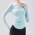 thumbnail image 4 of Camiseta sin costuras para mujer, blusa de manga larga, Top deportivo para Yoga, camiseta de Fitness para mujer, camisetas de entrenamiento para gimnasio, ropa deportiva para mujer, 4 of 5