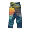 thumbnail image 5 of Xecao Palm Trees Women's Straight Lounge Pajama Pants: The Epitome of Relaxed Sleepwear, 5 of 9