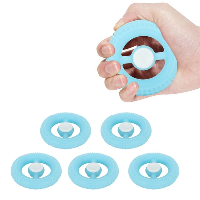 5 Pcs Poignée Ronde Rotative, Anneaux de Poignée en Silicone pour Entraîneur de Doigts Jouet Cercle de Poignet pour Jeu Circulaire