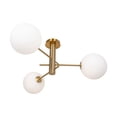 thumbnail image 4 of AC11763BR Artcraft Lighting Bonita - 3 Light Semi-Flush Mount-11.5 Inches Tall and 31.5 Inches Wide, 4 of 14