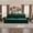 Green, variant on Chesterfield Sofa Bed, 93.7" King Pull Out Sleeper, 3-in-1 Velvet Convertible Couch with Nailhead Trim and Rolled Arm, Beige