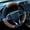Brown, variant on Winter Warm Fleece Steering Wheel Cover - Non-Slip, Soft Polyester, Unisex, Fits Standard Car Wheels, Cozy for Cold Days